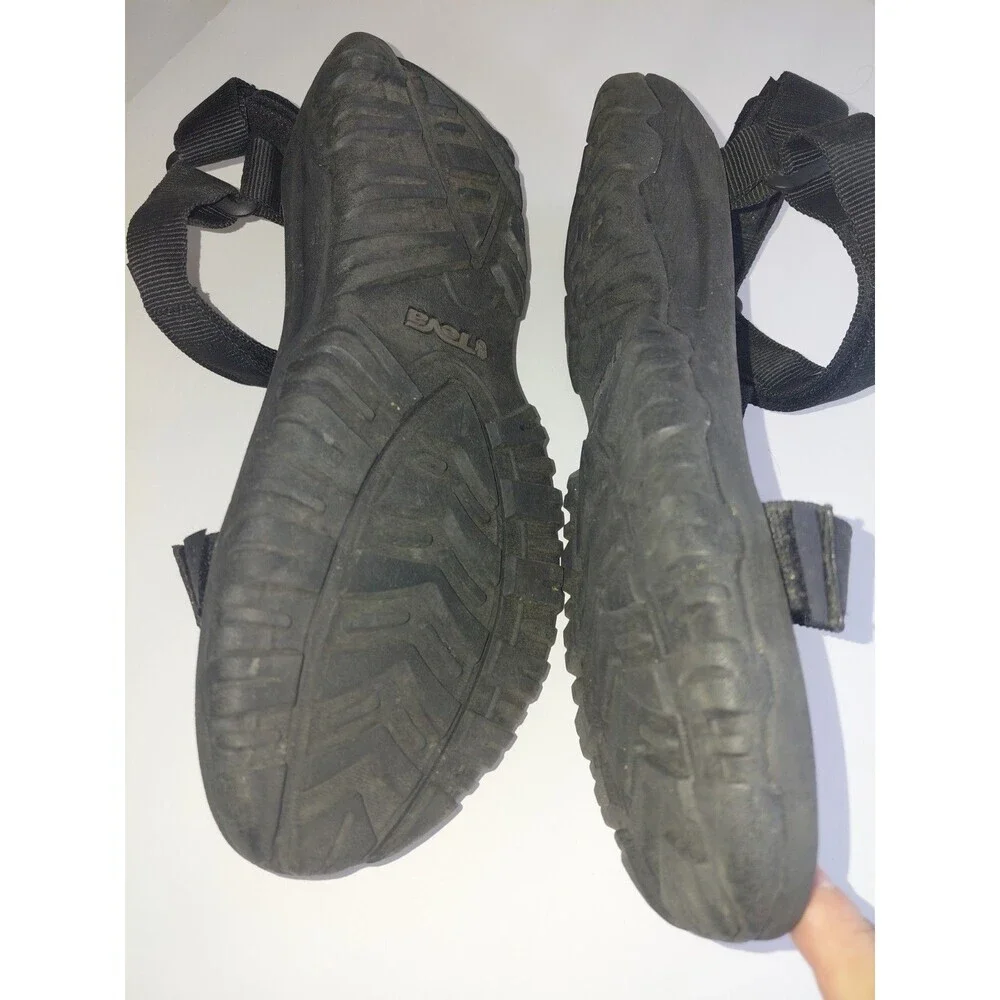 Teva-Men's Size 11 Black Hurricane Textile Upper Casual Sandals WATER,  Hiking.